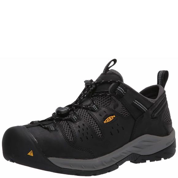 KEEN UTILITY ATLANTA COOL II, MEN'S, BLACK/DARK SHADOW, STEEL TOE, EH, LOW - Picture 1 of 6